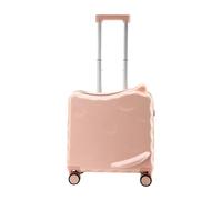 Ronyme Travel à Bagages sur Une Valise avec Roues garçons Filles Cadeaux légers Confortables 18 Troches Chariot ajusté Bagages, Rose