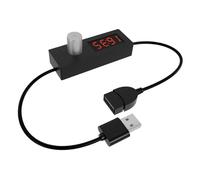 Ronyme USB Power Timer Cord Timing Power-Off Cord d'alimentation USB Cordon d'adaptateur USB Compact avec minuterie pour Le Ventilateur USB Lampes de Bureau