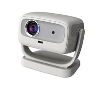 Ronyme Vidéoprojecteur Domestique Compact avec Support Orientable pour Cinéma Maison Chambre Salon Projecteur Intelligent