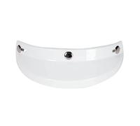 Ronyme Visière de Casque, 3 Boutons-Pression pour Demi-Casques Pièces de Rechange faciles à Installer, Blanche