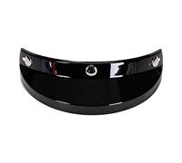 Ronyme Visière de Casque, 3 Boutons-Pression pour Demi-Casques Pièces de Rechange faciles à Installer, Noir