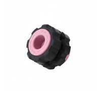 Ronyme Volant de Vanne de Plongée Poignée Molette Robinet Cylindre Bouteille Laiton CNC Finition Chrome Contrôle Ouverture Fermeture Doux Montage Polyvalent, Roulette Rose Et Noire