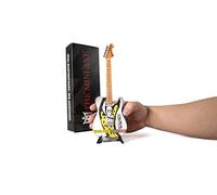Ronzworld Guitar Gallery The Mini Axe™ Rolling Stones Guitare miniature langue et lèvres, bois, 25,4 cm, avec support de présentation
