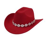 Roobeety Casquettes, Bonnets et Chapeaux Femme et Homme Décontractées Chapeau de Cowboy Western Classique avec Décoration Diamants en Forme de Goutte Chapeaux de Jazz Légères pour Fête à Thème