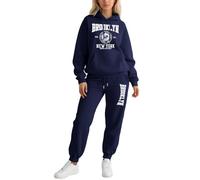 Roobeety Ensemble de survêtement pour femme avec imprimé Brooklyn - Set de deux pièces comprenant un hoodie et un pantalon de jogging | Costume décontracté de style universitaire, XL