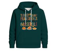 Roobeety Sweat à capuche unisexe avec inscription amusante de Thanksgiving - Sweat à capuche avec motif de dinde - Sweat-shirt décontracté pour l'automne pour Thanksgiving, Style#c03 vert, S