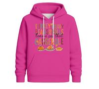 Roobeety Sweat à capuche unisexe avec inscription amusante de Thanksgiving - Sweat à capuche avec motif de dinde - Sweat-shirt décontracté pour l'automne pour Thanksgiving, Style#c04 rose vif, 3XL