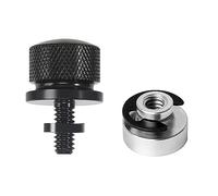 ROOBZE Jeu d'écrous de Boulons de Fixation de Siège de Moto 1 jeu siège Montage Boulon selle de moto en aluminium avec filetage pour Harley Davidson(noir)