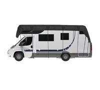 Roof Cover - Waterproof Windproof Top Protector with Straps, Sun Fade Defense and Secure Fit, Top Cover for Travel Trailer Motorhome for Yard Patio, Gray Protective Exterior