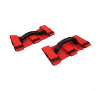 Roof Grab Handle Door Assist 2-Pack for pour jeep pour wrangler pour jl pour jk TJ(Red)