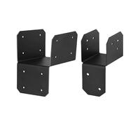 Roof Post Connector - Pergola Joint Bracket, 4 Piece Multifunctional Deck and Roof Connector, Construction Hardware | Porch Gazebo Carport Terrace Barn Shed Structural Support Tool