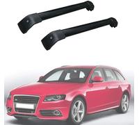 Roof Rack pour Audi A4/RS4 Avant Estate 8K5 B8 2008-2015, Universal Barres de Toit en Aluminium Car Luggage Rack Side Bars Cross Bars pour Porte-vélos de Randonnée et de Camping(2 Pièces)