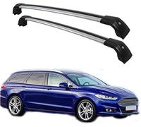 Roof Rack pour Ford Mondeo Estate 2015 +, Universal Barres de Toit en Aluminium Car Luggage Rack Side Bars Cross Bars pour Porte-vélos de Randonnée et de Camping(2 Pièces)