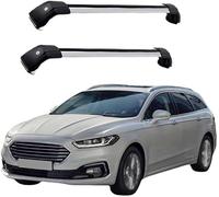 Roof Rack pour Ford Mondeo Wagon 2007-2019 Universal Barres de Toit en Aluminium Car Luggage Rack Side Bars Cross Bars pour Porte-vélos de Randonnée et de Camping(2 Pièces)