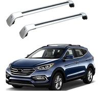 Roof Rack pour Hyundai Santa Fe 2013-2018 Universal Barres de Toit en Aluminium Car Luggage Rack Side Bars Cross Bars pour Porte-vélos de Randonnée et de Camping(2 Pièces)