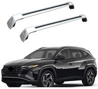 Roof Rack pour Hyundai Tucson 2020-2023 2024, Universal Barres de Toit en Aluminium Car Luggage Rack Side Bars Cross Bars pour Porte-vélos de Randonnée et de Camping(2 Pièces)