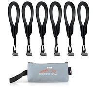 RoofPax 4 + 2 Crochets de Porte de Voiture pour sécuriser Les Porte-Bagages de Voiture. Ultra résistant, Double revêtement, 100% étanche. Clips utilisés pour Attacher n'importe