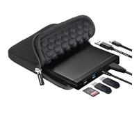 ROOFULL Lecteur CD DVD externe avec port USB 3.0, lecteur de carte SD et | Graveur portable 5 en 1 USB Type-C CD/DVD ROM +/-RW pour ordinateur portable, ordinateur de bureau, Windows 11/10/7, Mac