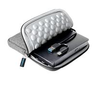 ROOFULL Lecteur CD/DVD externe pour ordinateur portable avec étui de transport, lecteur de CD USB 3.0 de type C, graveur de CD, lecteur DVD ROM/RW USB-C lecteur de disque optique portable pour Mac, PC