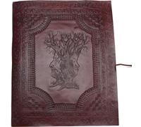 ROOGU Tree of Life XXL Album photo cuir de buffle, papier coton noir, fait main en Inde