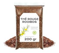 Rooibos 200g - Thé Rouge | Avec un Arôme Doux et une Saveur Naturellement Vanillée, Idéal pour une Infusion Sans Théine aux Notes Délicates