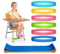 ROOKEA Lot de 12 bandes de chaise pour enfants avec pieds agités - Indispensables pour la salle de t l'autisme - Outils sensoriels pour salle de t maison
