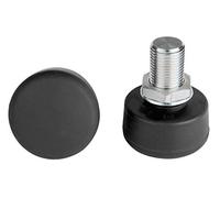 Rookie Toestop Lot de 2 roulettes réglables pour Adulte Noir Taille Unique