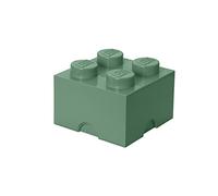 Room Copenhagen 4003 Brique de Rangement 4 Plots, Plastique, Vert, 25 x 25,3 x 18,1 cm