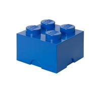 Room Copenhagen-40031731 Brique Lego 4 plots, Boîte de Rangement empilable, 5,7 l, Bleu, 40031731, Bright Blue, 25x25x18cm
