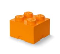 Room Copenhagen-40031760 Storage Brick Lego Brique Rangement empilable 4 plots, None, 40031760, Bright Orange, One Size