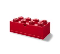 LEGO tiroir de bureau 8 plots 15,8 x 31,6 cm polypropylène rouge Rouge G