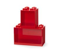 Room Copenhagen Ensemble d'étagères en briques LEGO 2 pièces 4+8 tenons Rouge