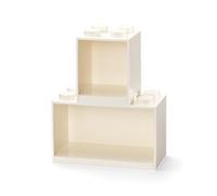 Room Copenhagen 41171735 Ensemble de tablettes de briques LEGO, 2 pièces, Blanc, one size