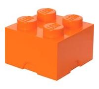 Room Copenhagen-40031760 Storage Brick Lego Brique Rangement empilable 4 plots, None, 40031760, Bright Orange, One Size