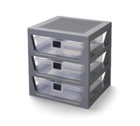 LEGO - Système de rangement à 3 tiroirs - gris - 5006608