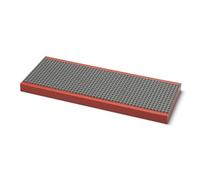 Room Copenhagen Lego Étagère murale, rouge, avec 3 panneaux de construction, étagère flottante, pour chambre d'enfant et décoration murale, étagère pour fans de Lego, 38,5 x 2,5 x 15 cm