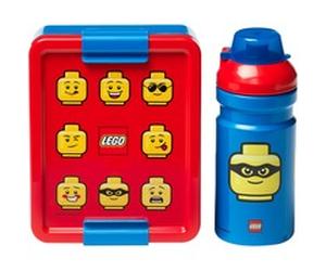Room Copenhagen LEGO Set Boîte à Lunch Iconic Classic bleu & rouge, Lunch-Box