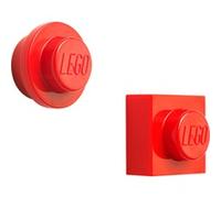 Room Copenhagen LEGO Set de magnets rouge, Aimant