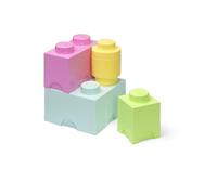 Room Copenhagen LEGO Storage Brick Multipack L - Boîtes de rangement empilables, set de 4 pièces, organisateur LEGO pour bureau et chambre d'enfants