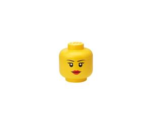 Room Copenhagen Lego, Storage Head - Stackable Storage Solution, Holds up to 100 Building Bricks - Mini, Girl