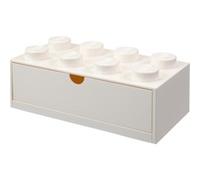 Room Copenhagen Brique de rangement Lego 1 tiroir 8 tenons – Blanc