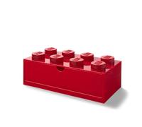 Room Copenhagen LEGO Tiroir de bureau empilable avec 8 boutons Rouge