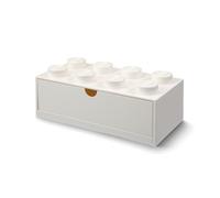 LEGO tiroir de bureau 8 plots 31,6 x 15,8 cm polypropylène blanc Blanc G
