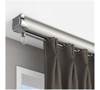 Room Divider Rail de Plafond, Rails Droits Tringle Rideau, Rail de Rideau Glissière Rail, avec Support, Rouleau Et Embout, pour Salon, Douche, Ensemble De Rails De Plafond(1.8m/5.9FT)