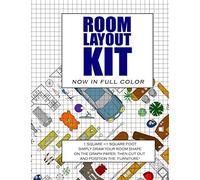 Room Layout Kit: Now In Full Color. The Perfect Furniture Lay Out Planner - Plan Your Home Interior Designs Using This Scaled Room Layout Template (Interior Design Tools)