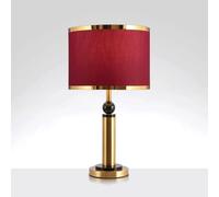 Room Lights Scandinavian Light Bedroom Bedside Night Desk Romantic Warm Handmade Cloth Metal Lamp Living Study B&B Table Villa Model House DecoratLighting Fixture(R(Red)