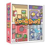 Room Share- Jeu de société - Musoka Studio & Moon Editions - Jeu Familial - dès 8 Ans - 2 à 4 Joueurs - idéal Entre Amis, en Famille - Jeu de Cartes + meeples