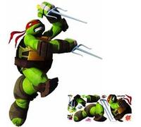 ROOM STUDIO Grand sticker Tortues Ninja - En vinyle - Couleur verte - 85.6 x 98 cm VERT G