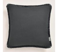 ROOM99 Boca Chica - Housse de Coussin décorative - 50 x 50 cm - Esthétique - Moderne - en Coton - pour Chambre à Coucher, Salon - Style bohème - Gris foncé
