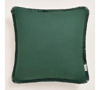 ROOM99 Boca Chica Housse de Coussin décorative - Esthétique - Moderne - pour Chambre à Coucher, Salon - Coton - Style bohème - Vert foncé - 40 x 40 cm